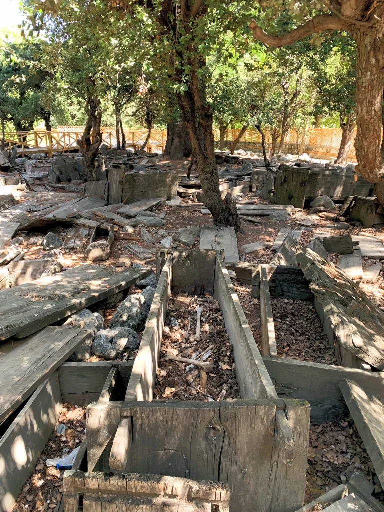 Open Coffins in Kalash Graveyard